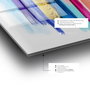 Wallity Cuadro decorativo multicolor de cristal templado 50 x 70 cm